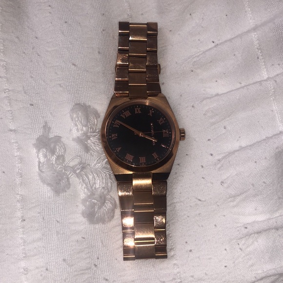 ROSE GOLD BLACK MICHAEL KORS WATCH USED AUTHENTIC YOUR OBO - Picture 8 of 14